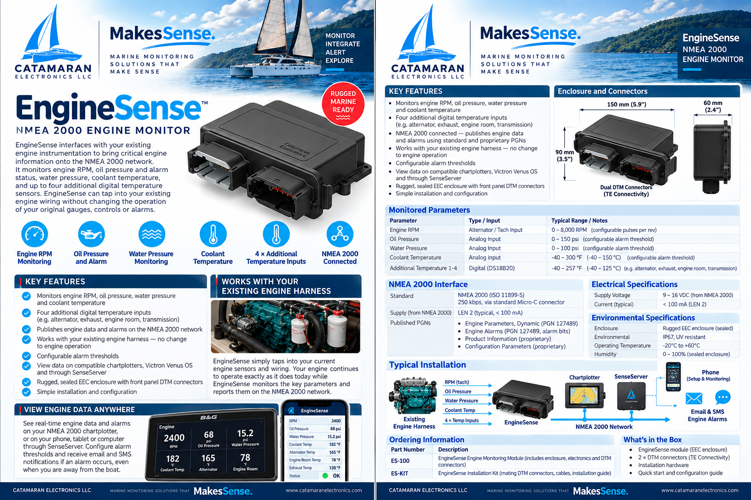 EngineSense datasheet preview